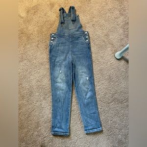 Like new Cat & Jack girls Straight Overalls Size L 10/12